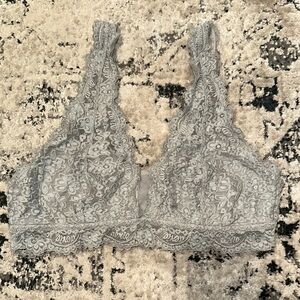 Aerie Lace Bralette in Gray